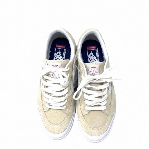 💖MEGA SALE💖VANS Berle Whitecap Suede Low Top VN0A5JIJ83M Women’s Tan White - Picture 9 of 11